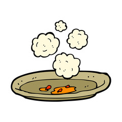 cartoon empty plate