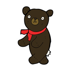 cute cartoon black teddy bear