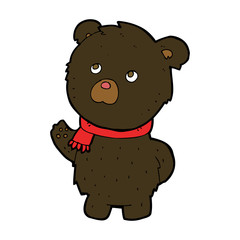 cartoon cute black bear