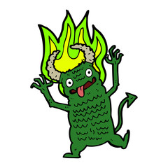 cartoon demon