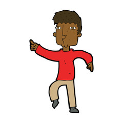 cartoon dancing man