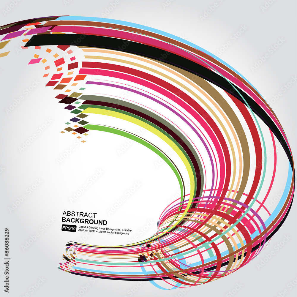 Poster abstract technology lines vector background