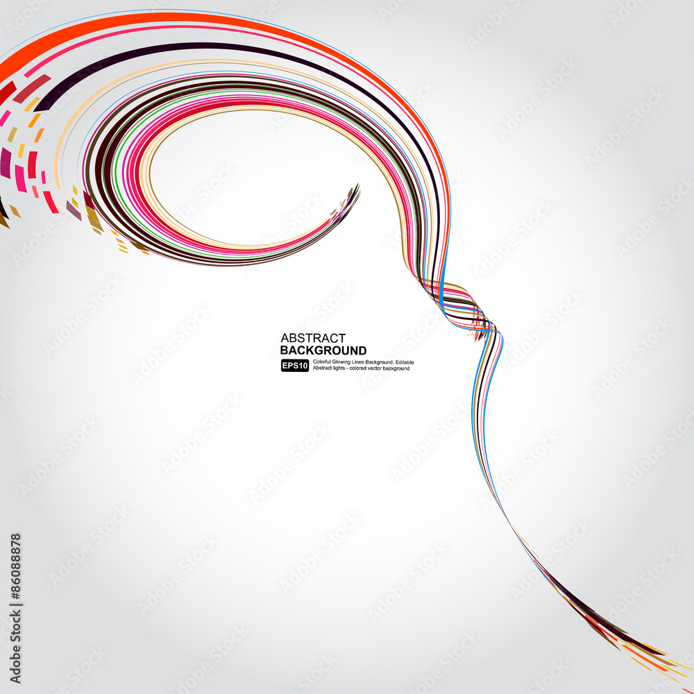 Poster abstract technology lines vector background