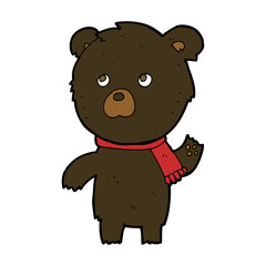 cartoon cute black bear
