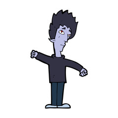 cartoon vampire man