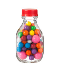 Multicolored gumballs bubble gums