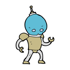 cartoon alien robot