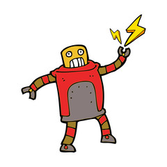 cartoon robot