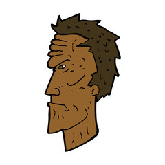 cartoon angry face