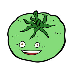 cartoon green tomato
