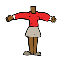 cartoon female body (add photos or mix and match cartoons)