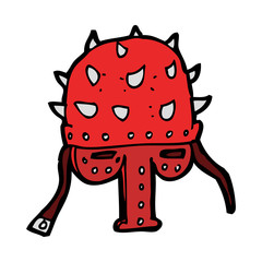 cartoon spiked helmet