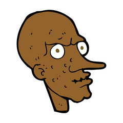 cartoon evil old man