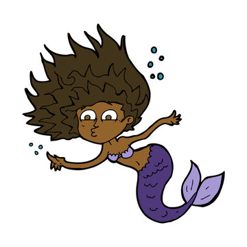 cartoon mermaid