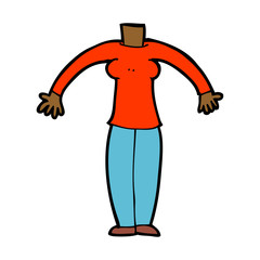 Naklejka premium cartoon body (mix and match cartoons or add own photos)