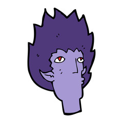 cartoon vampire face