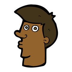 cartoon confused man