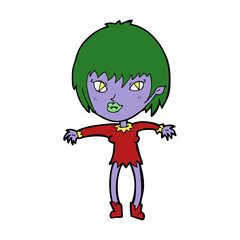 cartoon vampire girl