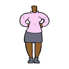 cartoon female body (add photos or mix and match cartoons)