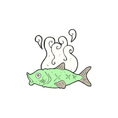 cartoon smelly fish