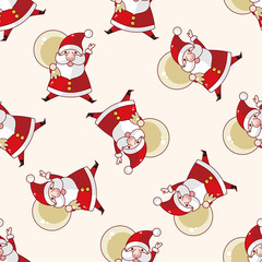 santa claus , cartoon sticker icon