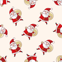 santa claus , cartoon sticker icon