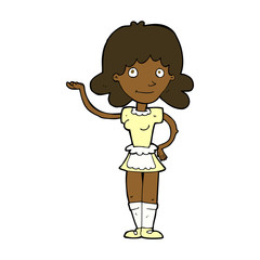cartoon maid