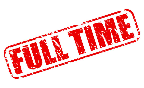 Full time red stamp text