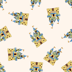 castle , cartoon sticker icon