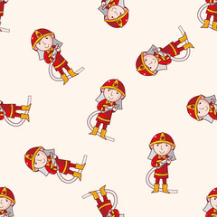 fireman , cartoon sticker icon