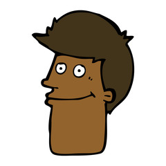 cartoon smiling man