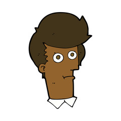 cartoon staring face