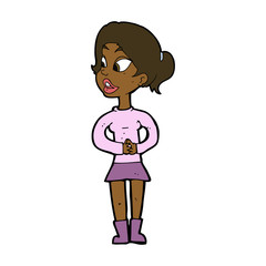 cartoon girl talking
