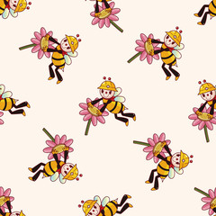bee cartoon , cartoon sticker icon