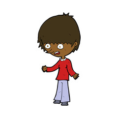 cartoon stressed out woman