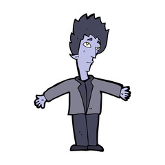 cartoon vampire man
