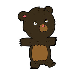 cartoon cute black bear