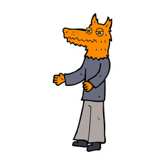 cartoon fox man