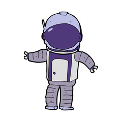 cartoon astronaut