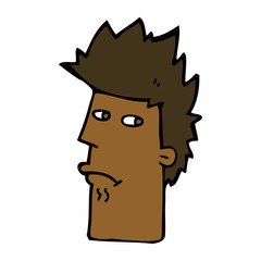 cartoon nervous expression