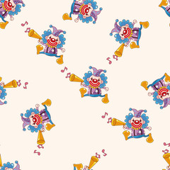 circus clown , cartoon sticker icon