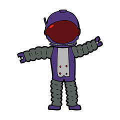 cartoon astronaut