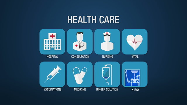Health care icon set animation,hospital,consultation,nursing,vital,vaccinations,medicine, ringer solution, x-ray(included Alpha)