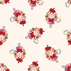 Painter , cartoon sticker icon