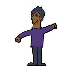 cartoon vampire man