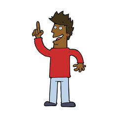 cartoon man with great new idea