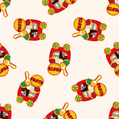 style dining car , cartoon sticker icon