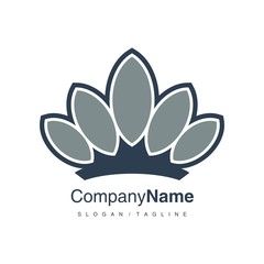 Crown logo icon vector