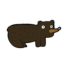 funny cartoon black bear