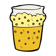 cartoon glass of beer